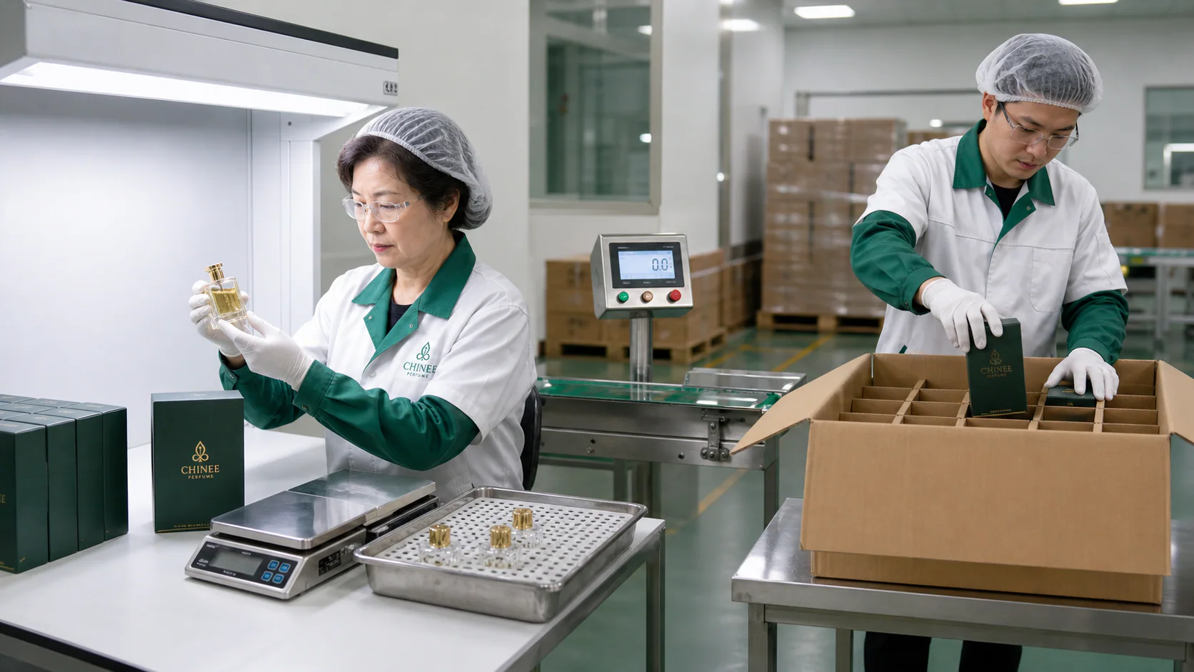 CHINEE PERFUME Chinese factory - Final Inspection & Export Packing