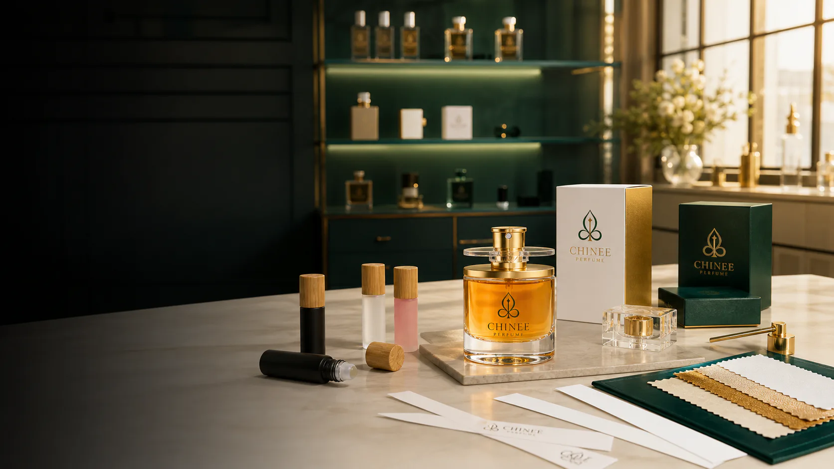CHINEE PERFUME fragrance bottle, cap and packaging customization