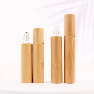 1 3 oz 10 ml 10ml Glass Bamboo Roll on Essential Oil Perfume Bottles Roller Ball Glass Bottle