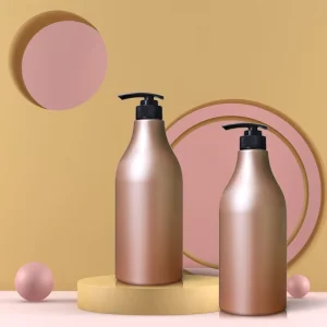 1000ml Cosmetic Shampoo Lotion Skin Care Serum Spray Bottles PET Plastic Black Pump Sprayer Customized Logo Printing