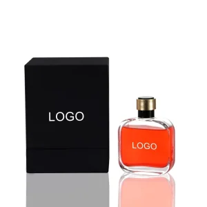 100Ml Perfume Bottle With Cover Square Men’S Glass Perfume Sub Bottle Essential Oil Spray High-End Sample Bottle