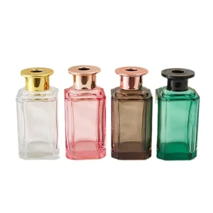 100ml 200ml Cylinder Matte Gradient Color Glass Aromatherapy Bottle with Screw Cap and Carton
