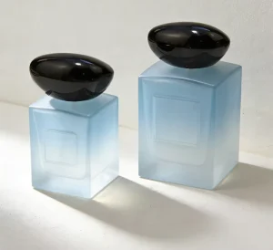 100ml Custom Color Luxury Square Glass Perfume Bottle Crimp Pump Sprayer with Gift Box for Men Women