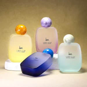 100ml Customizable Glass Perfume Bottle New Design Special Shape Custom Logo DIY Fragrance Travel ISO Certified