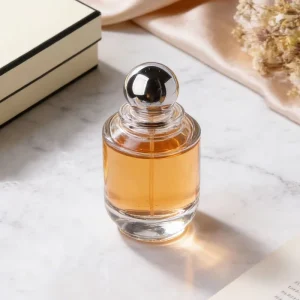 100ml Elegant Clear Glass Perfume Bottles Customizable Empty Glass Perfume Sprayer Hot Stamping Surface Bottle