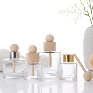 100ml Flameless Aromatherapy Dispenser Bottle 30ml Car Essential Oil Home Diffuser with Screw Cap Seal