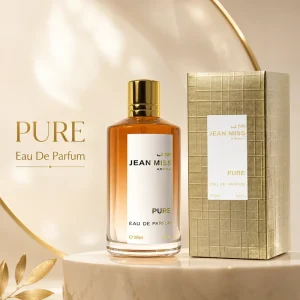 100ml Lady Perfume Pure Aroma Series Long Lasting Fresh Floral Fragrance Spray with Textured Gold Packaging