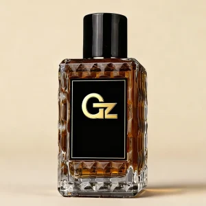 100ml Square Empty Crimped Men’s Perfume Spray Bottle Magnetic Black Cover with Packaging Box