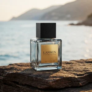 100ml Square Glass Perfume Bottle with Wooden Cap Empty Fragrance Bottle Custom Perfume Packaging