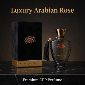 100ml Unisex EDP Arabian Rose Oud Perfume 8 12H Long Lasting Luxury Glass Bottle with Black Velvet Gift Box