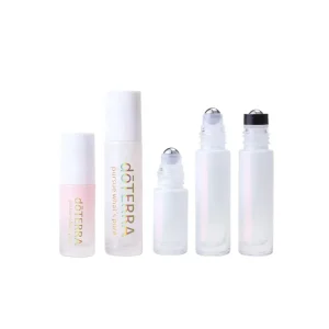 10ML Empty Vials with Pump Sealed for Pearlescent Perfume Roll On Bottle Screen Printed Surface