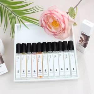 10ML Travel Fragrance Perfume Mist Bath Flower Candy Fruity Plum Jasmine Vanilla Body Perfume Sample for Women and Men