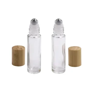 10ml 15ml Glass Cosmetic Packaging Roll On Perfume Oil Bottles with Screw Cap and Roller Ball