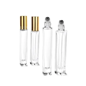 10ml 15ml Roll on Perfume Roller Bottle Attar Roll on Glass Bottle with Metal Ball for Oil