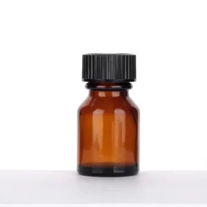 10ml Amber Glass Essential Oil Bottle with Black Screw Cap UV Protection for Aromatherapy Fragrance Liquid Storage and Packaging