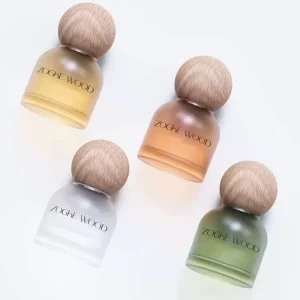 10ml Car Hanging Air Freshener Fragrance with Wooden Lid Diffuser Clear Car Perfume Glass Bottle Aroma Diffuser Bottle
