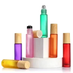 10ml Glass Essential Oil Roll on Perfume Bottle Empty Roller with Steel for Ball