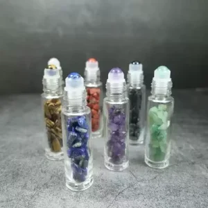 10ml Glass Perfume Roll on Bottle With Stainless Steel Metal Roller Ball