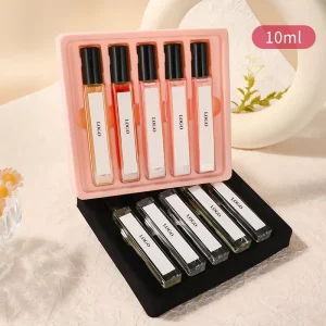 10ml Mini Perfume Set for Women Custom Logo Brand Perfume Scents 5Pcs set Perfume Gift Set Body Spray Women