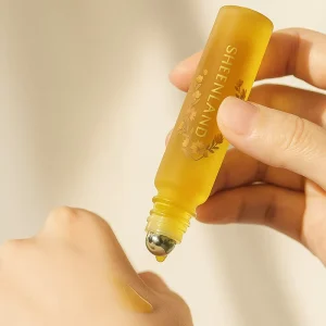 10ml Roller on Perfume Glass Bottle Cylinder Shape with Metal Roll on