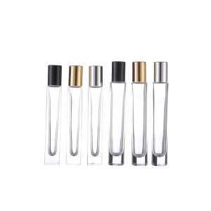 10ml Square Glass Essential Oil Roll On Bottle