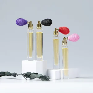 10ml Travelling Mini Portable Refillable Thick Bottom Glass Perfume Bottle with airbag Mist Sprayer