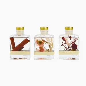 120ml Customize Scent Rattan Reed Sticks Home Fragrance Perfume Essential Oil Flower Reed Diffuser Gift Set Private Label