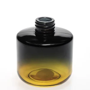 150ml Gradient Color Round Glass Reed Diffuser Bottle with Screw Cap for Home Aromatherapy Decoration