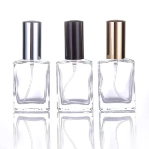 15ML Round Transparent Spray Perfume Glass Bottle Empty Dispenser Portable Aromatherapy Screen Printing Rubber Stopper 100pcs