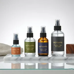 15ml 30ml 60ml 125ml UV Protection Cylindrical Glass Spray Bottle for Essential Oil Serum Bottle Custom