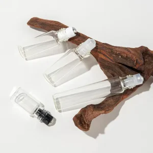 1ml 10ml Perfume Roll On Glass Roller Bottles Clear Amber Custom Color Carton Packed for Essential Oils