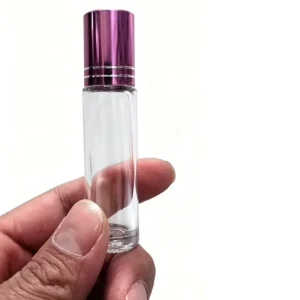 1ml 2ml 3ml 5ml 10ml Essential Oil Perfume Roller Bottle Colored Glass Roll on Bottle with Wood Grain Cap 10ml