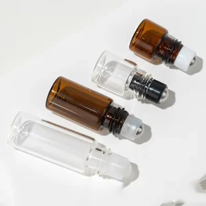 1ml 2ml 3ml 5ml 10ml Glass Roll on Bottles with Steel Roller and Plastic Cap Plastic Perfume Deodorant