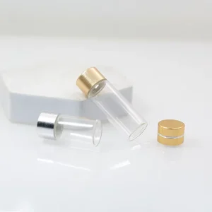 1ml 2ml 3ml 5ml Empty Glass Essential Oil Bottles with Screw Cap and Screen Printed for Aromatherapy Perfume
