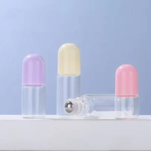 1ml 2ml 3ml 5ml Perfume Metal Ball Roller Roll on Glass Bottle with Lid