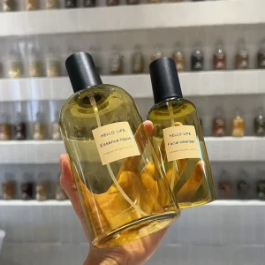 200ml 500ml Yellow Plastic Perfume Spray Bottles Empty Cosmetic Spray Bottle 16oz