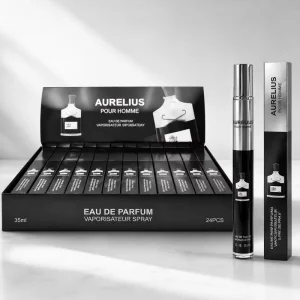 24 Pcs Display Box 35ml Men Pen Perfume Long Lasting Dubai Style Fragrance Spray High Quality Middle East Perfume