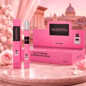 24 Pcs Display Box Pen Perfume Long Lasting Pink Love Style Lady Fragrance Spray Portable Tube Perfume