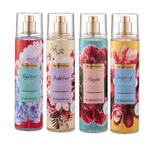 250ml Flower Smell Body Mist Long Lasting Fresh Fragrance Perfume Spray Small Moq for Mix Smell Wedding Gift