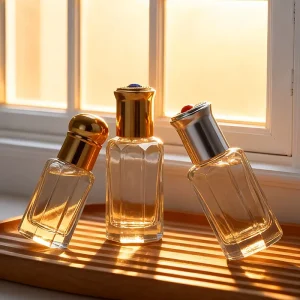2ml 3ml 6ml 12ml 24ml Lattar Perfume Glass Roll On Bottle with Aluminum Gold Cap