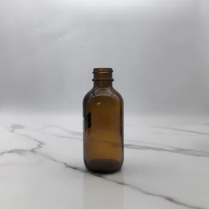 2oz Amber Boston Glass Bottles for Cosmetic Packaging and Essential Oils