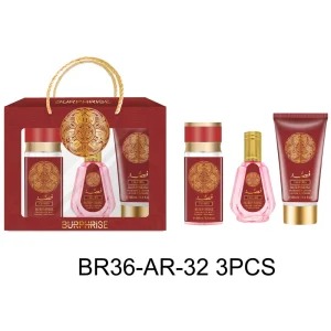 3 Piece Fragrance Gift Set with Body Mist and Lotion Arabic Perfume