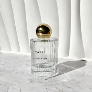 Nordic Classic Women’s Perfume Bottle, 30ml/50ml/100ml Round Glass Luxury Vintage Perfume Bottle