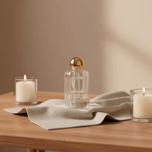 30ml 100ml Clear Glass Perfume Dispenser Bottle Multi Ribbed Cylinder Spray Perfume Sample Bottle
