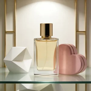 30ml 50ml 100ml Clear Empty Square Flat Refillable Perfume Glass Bottle with Pump Sprayer for Cosmetic