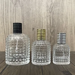 30ml 50ml 100ml Flat Shaped Glass Perfume Spray Bottle with Screw Cap and Screen Printing Unusual Men’s Perfume Bottle