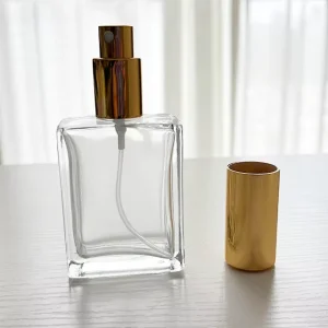 30ml 50ml 100ml Men’s Perfume Spray Bottle Stylish Glass Refillable Atomizer with Pump