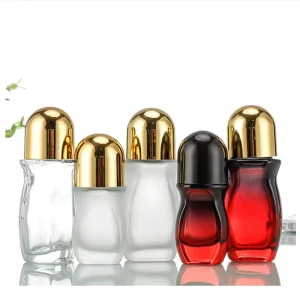 30ml 50ml Glass Packaging Perfume Deodorant Container Roll on Deodorant Bottle