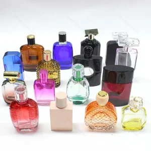 30ml 50ml Glass Perfume with Box Packaging Empty Colored Glass Luxury Women’s Men’s Perfume Bottles with Sprayer