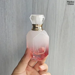 30ml 50ml Pink Blue Empty Glass Square Perfume Spray Bottles